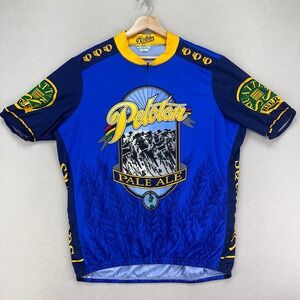 Vintage Pearl iZumi Cycling Jersey Mens XXL Peloton Pale Ale 7/8‎ Zip Italy 2001